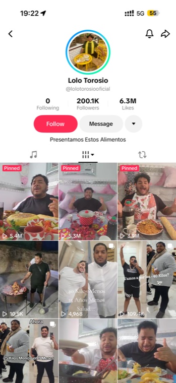 Lolo Torosio profile — TikTok · 200K followers, 6.3M likes
