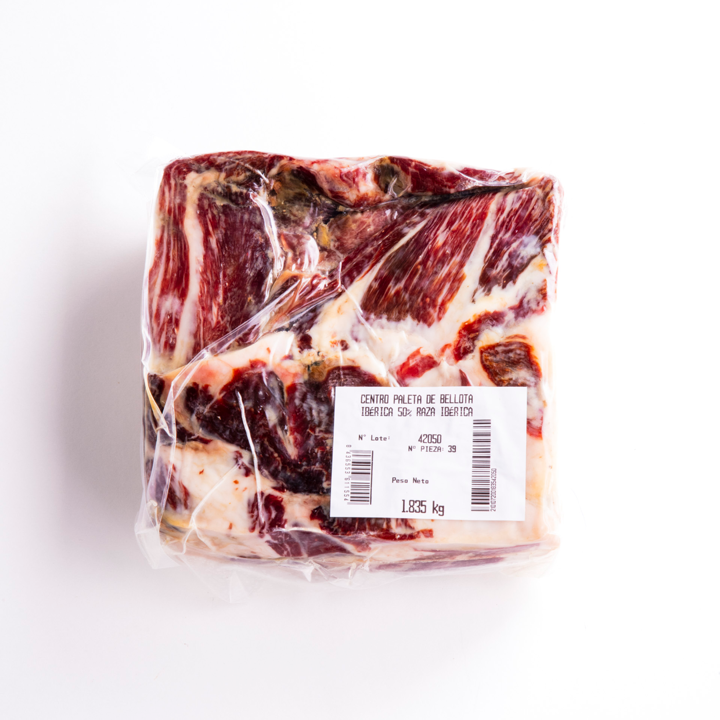 Sliced Iberian ham, vacuum‑packed