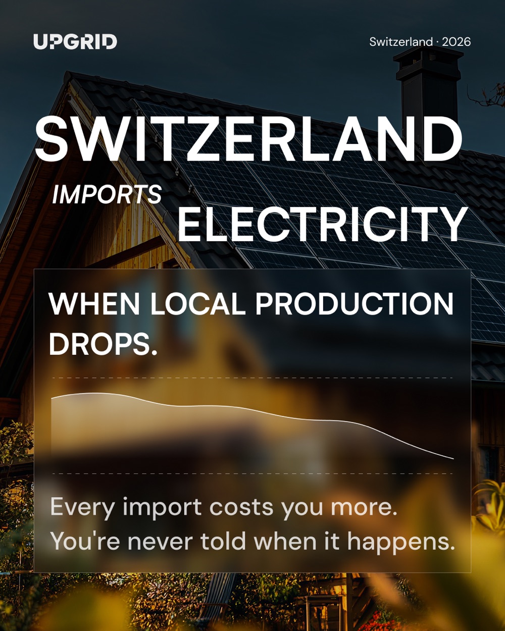 Die Schweiz importiert Strom, wenn die lokale Produktion sinkt